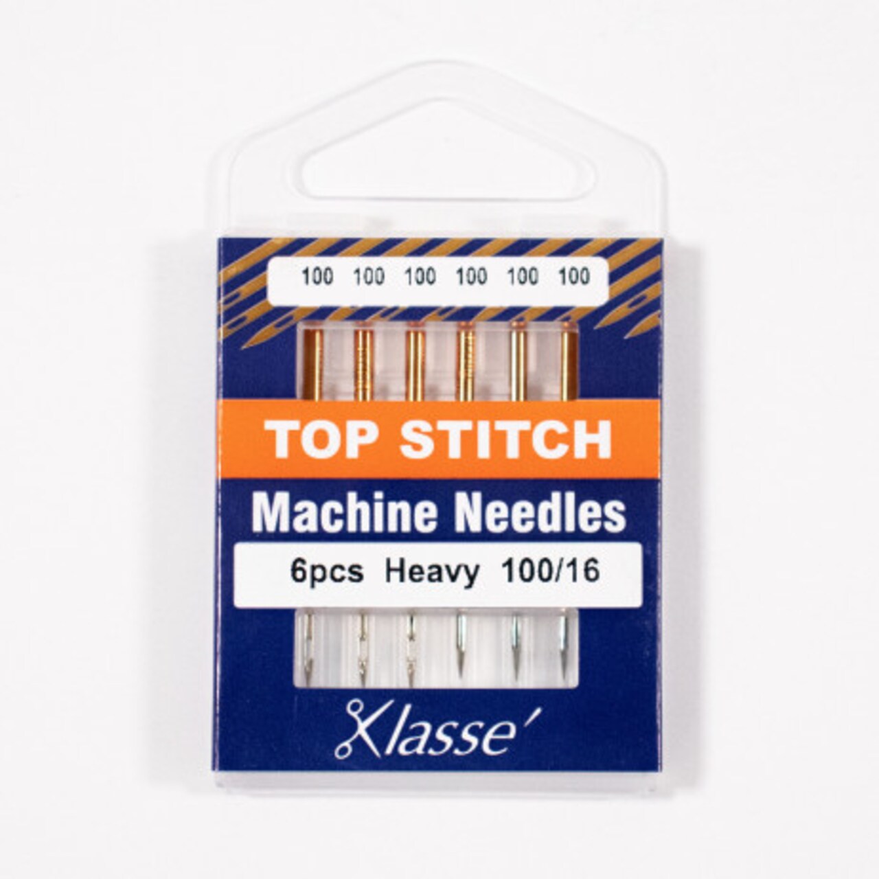 KLASSÉ® -- 100/16 -- Top Stitch -- Home Sewing Machine Needles (130/705 H)